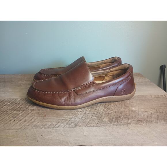 Born Mens Brompton Slip On Loafers 10 Cognac Driving Classic Old Money Business main image 5